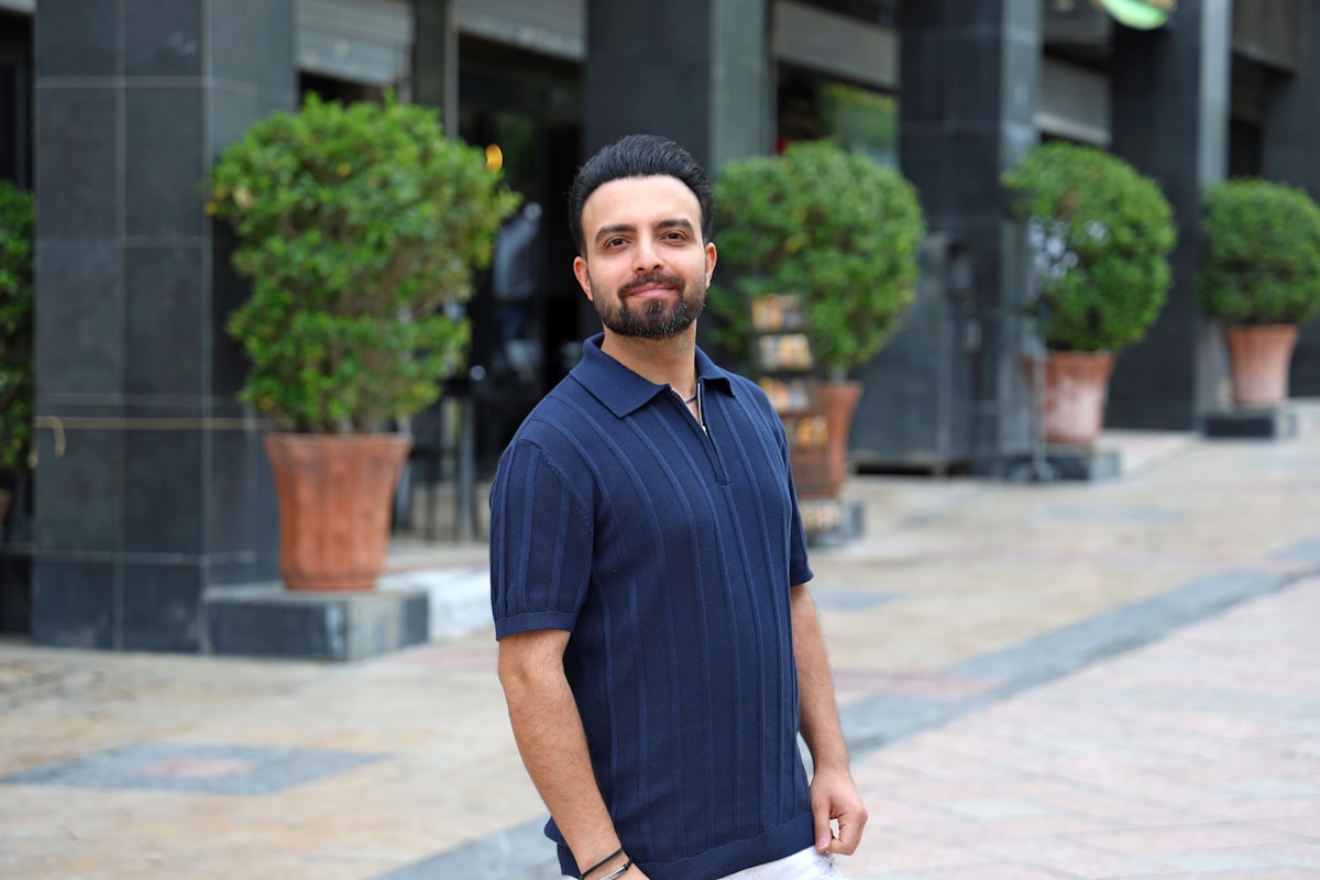 Textural mixing in professional attire
